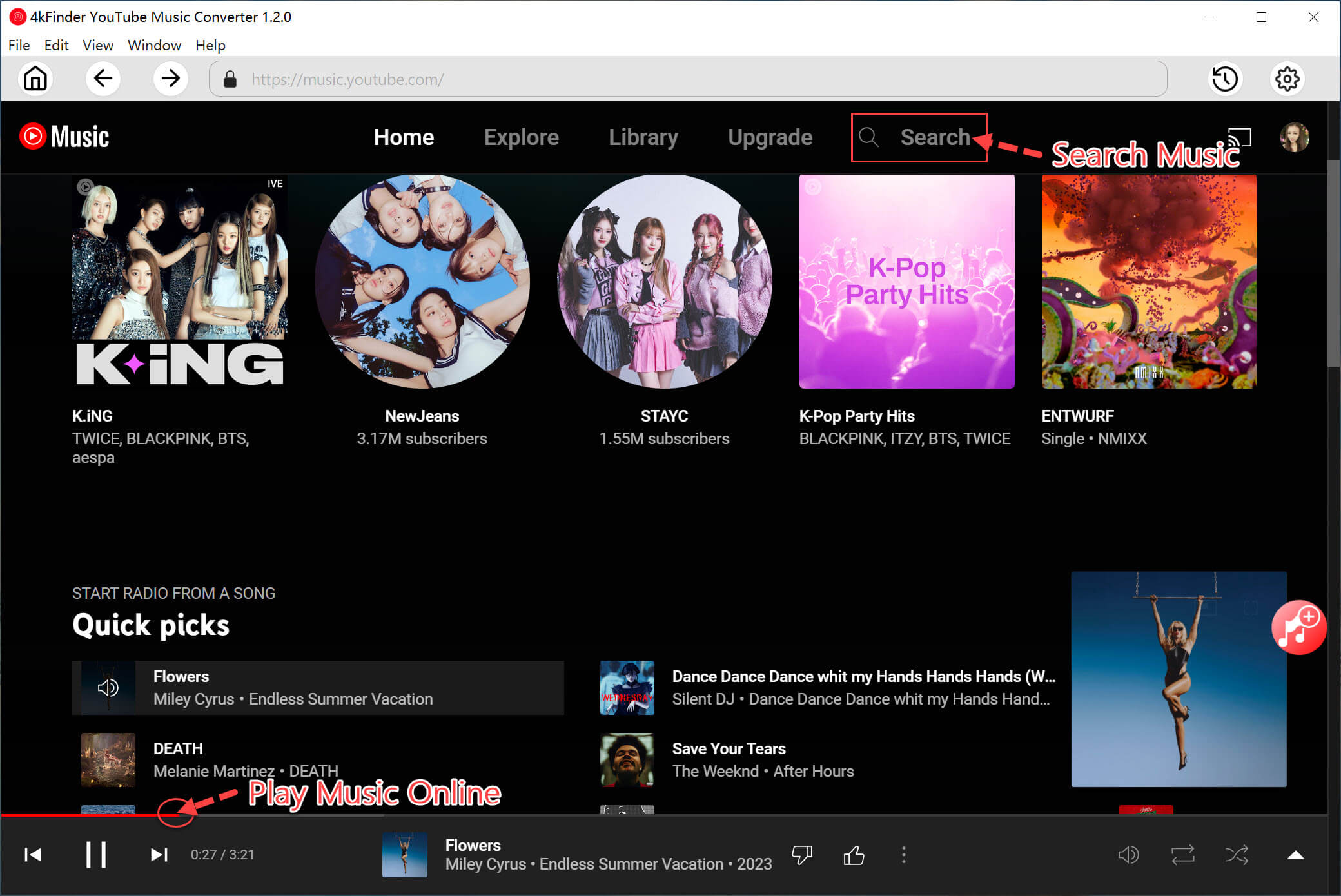 listen to youtube music online