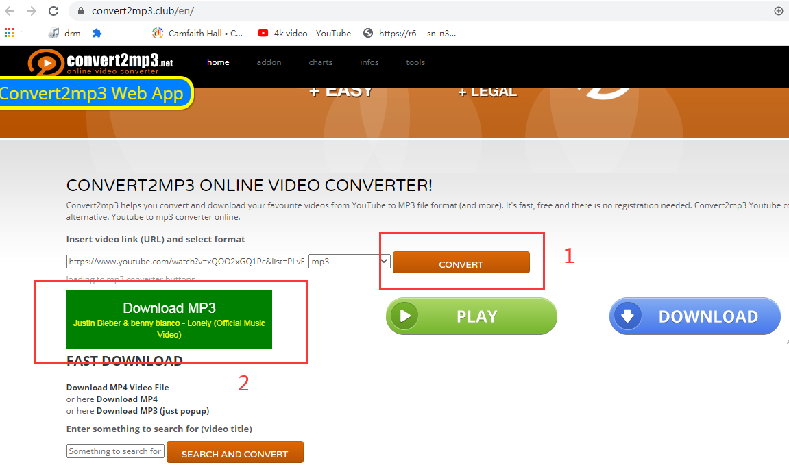 convert vevo to mp3 online