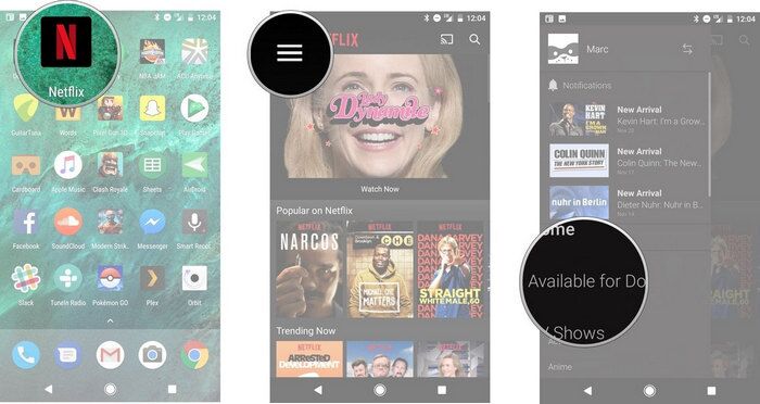 download Netflix videos to Android