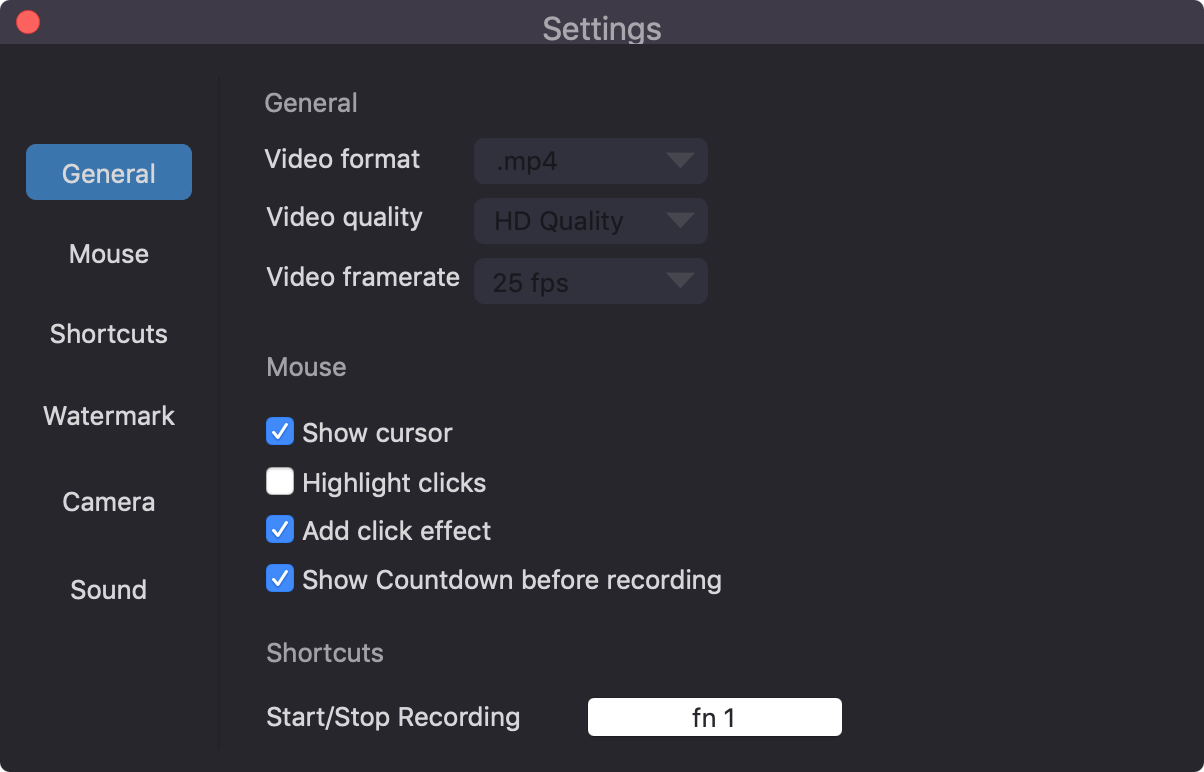 select output format