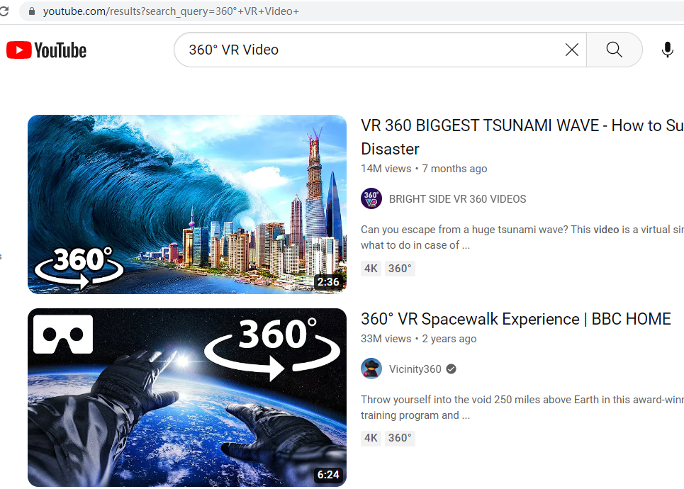 youtube 360 vr video