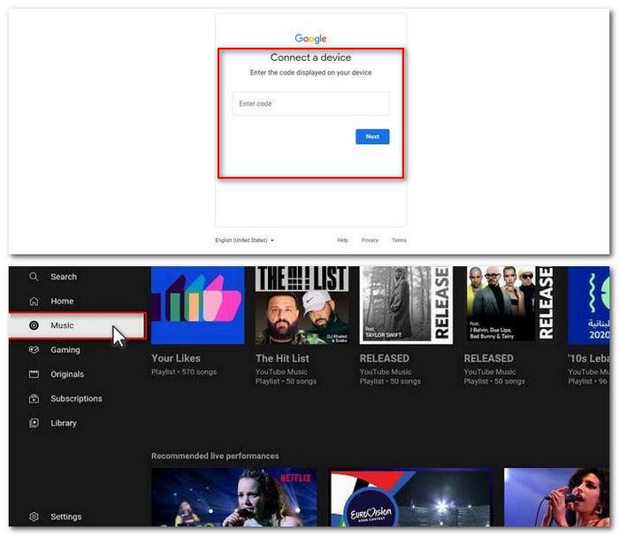 stream youtube muisc on apple tv