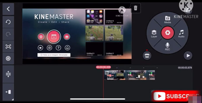 create video project in KineMaster